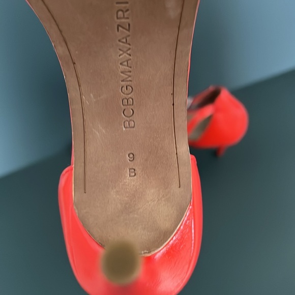 BCBG Maxazria size 9 B beautiful bright red/orange high heels - Picture 7 of 7